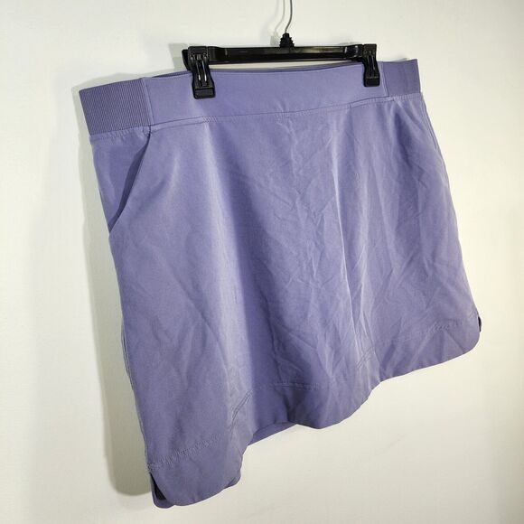 32 Degrees Cool Women Skort XXL Purple Stretch Active Skirt Golf Pockets Pull On - Picture 3 of 8